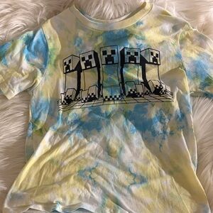 Kids Tie-Dye Minecraft Graphic T-Shirt